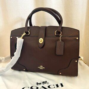 NWT Coach Mercer Satchel 30 in Oxblood